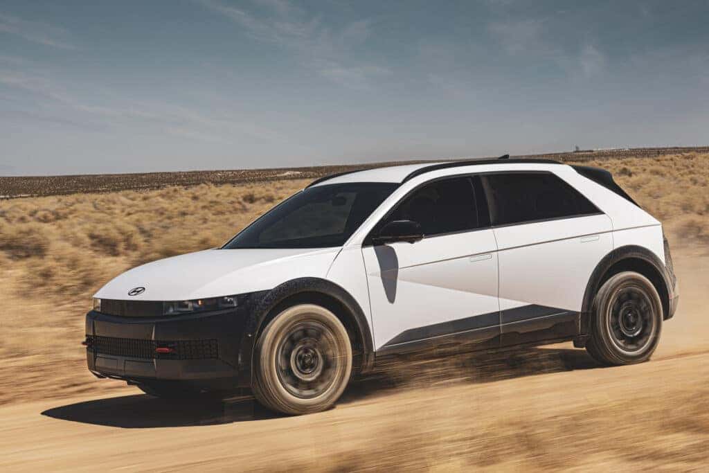The 2025 Hyundai IONIQ 5 XRT going on an off-road adventure