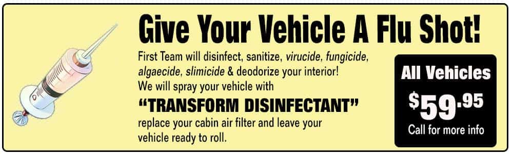 sanitize your car
