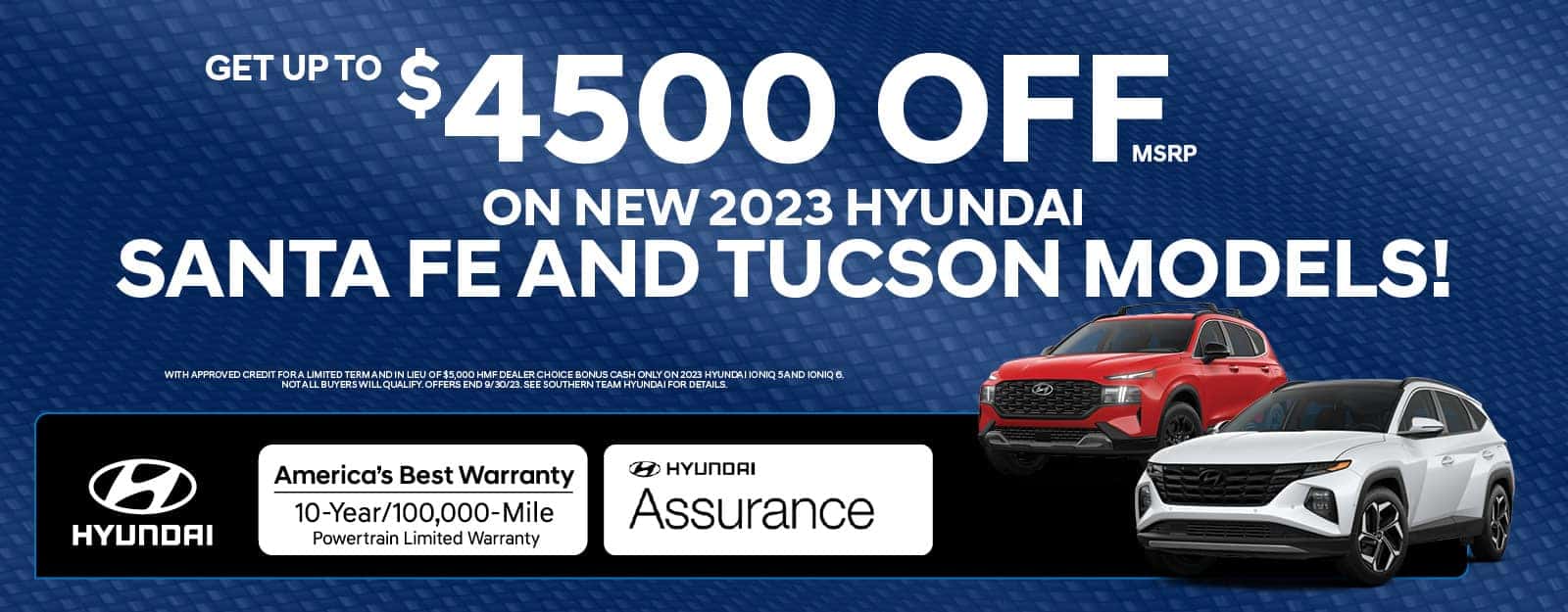 Southern Team Hyundai $4500 Off