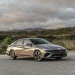 2026 Elantra outside on road
