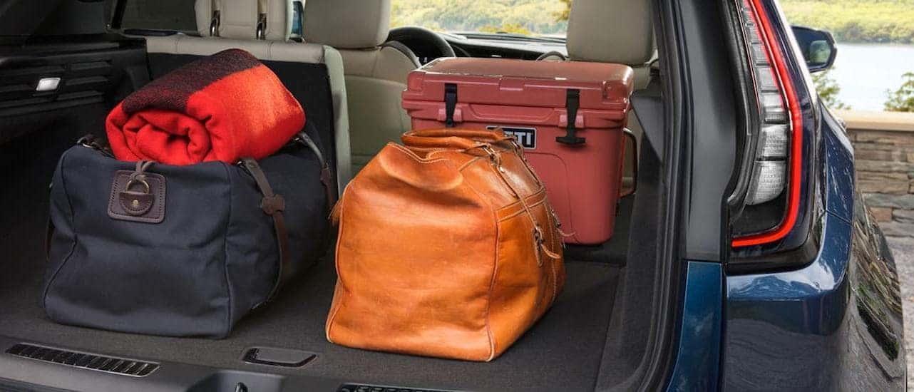 The cargo area of a 2020 Cadillac XT4 is shown.