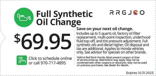 Auto Service Specials | Red Rock Honda near Fruita