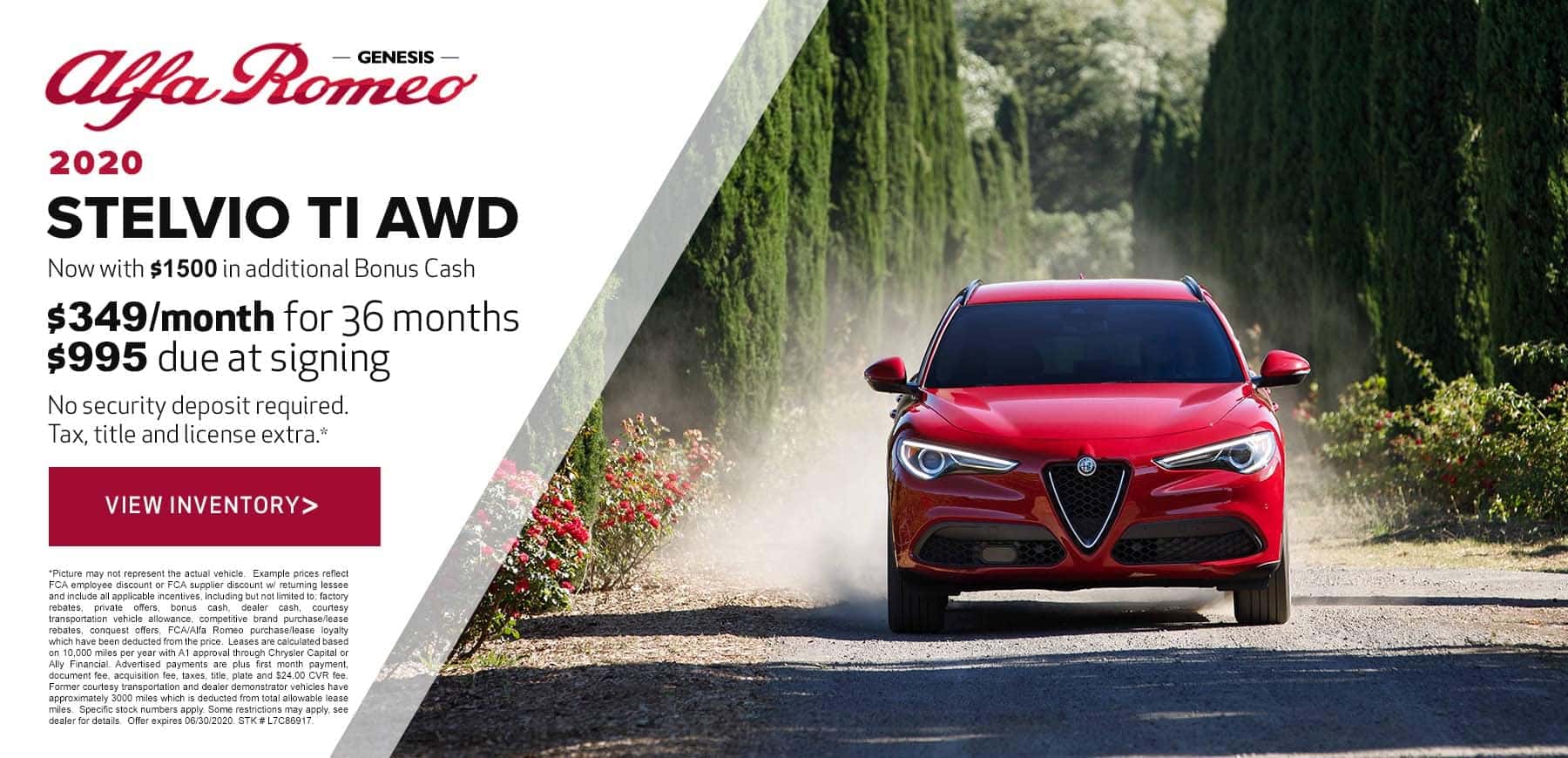 Genesis Alfa Romeo June 2020 Lease