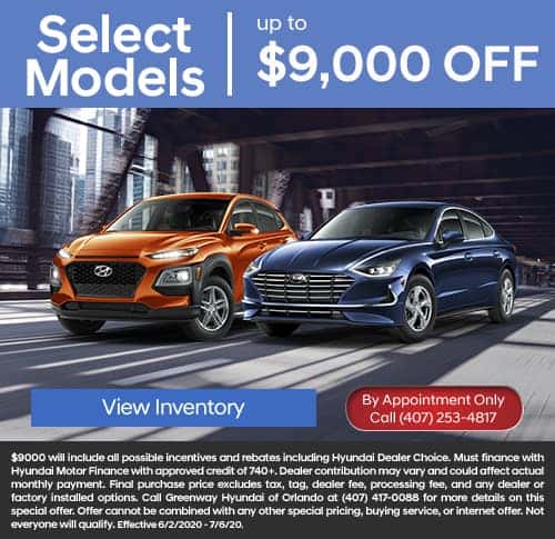 Current New Hyundai Special Offers | Greenway Hyundai Orlando
