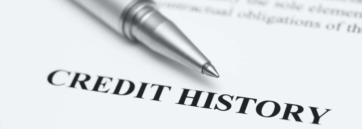 credit history report on paper