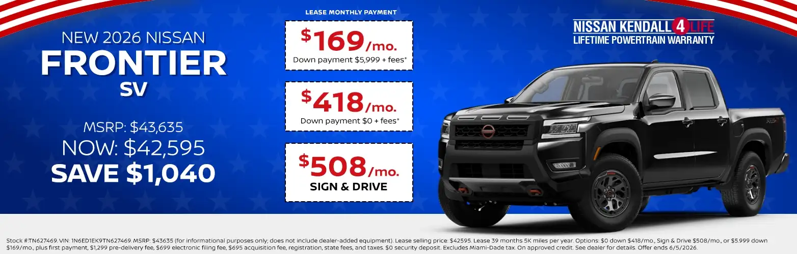 2026 Nissan Frontier special