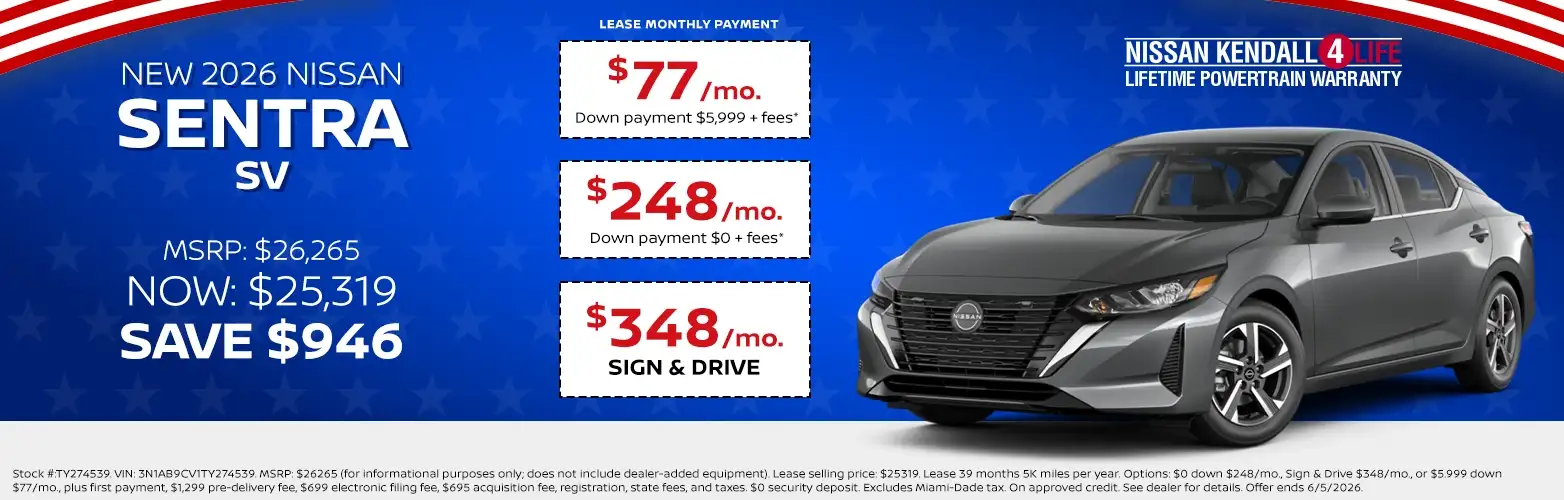 2026 Nissan Sentra special