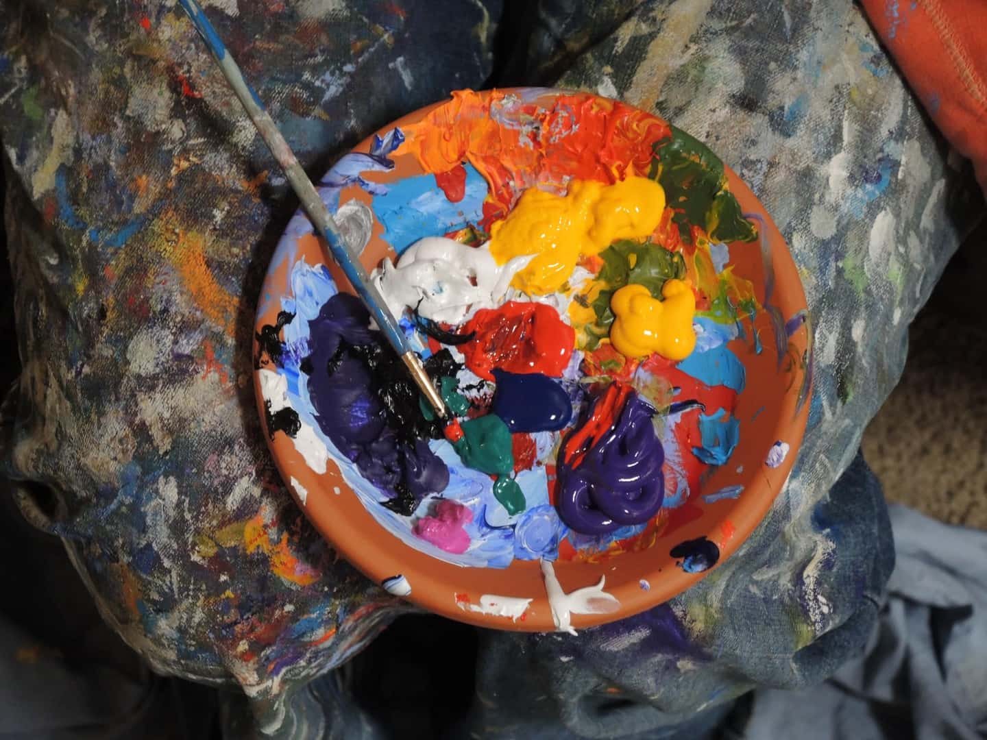 palette of paint