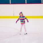 Girl in Fort Worth ice skating rink