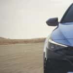 Hyundai N Line Performance Vehicle driving on the road with a sunset