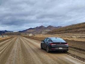 car parked in the middle of nowhere