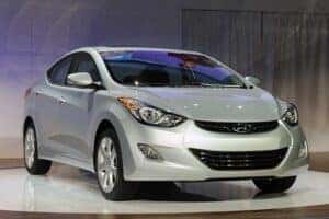Hyundai Elantra on showfloor