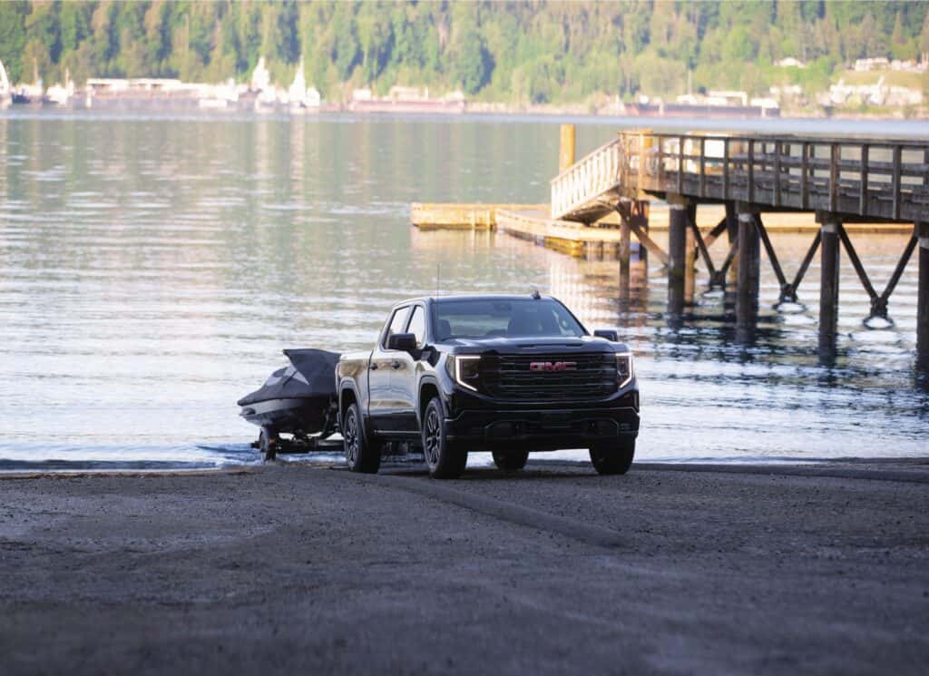 2023 GMC Sierra Pro Package towing jet ski