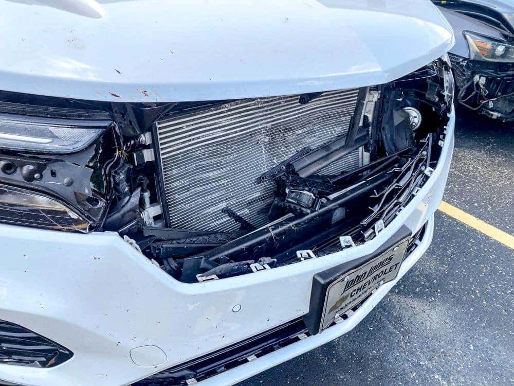 Front End Deer Impact Damage
