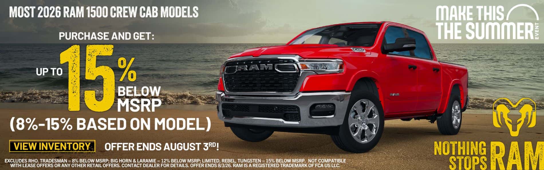 2026 Ram 1500 15% below MSRP