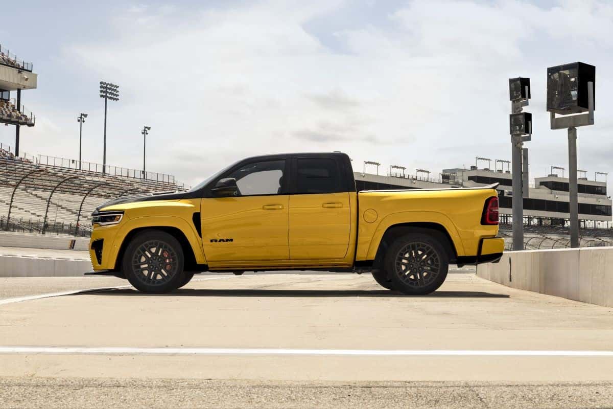 Yellow Ram 1500 Rumble Bee Side Profile