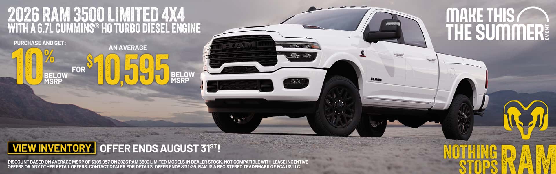 2026 Ram 2500 August Deals