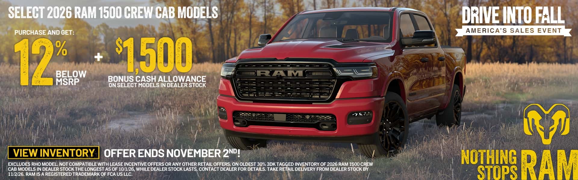 2026 Ram 1500 12% below MSRP