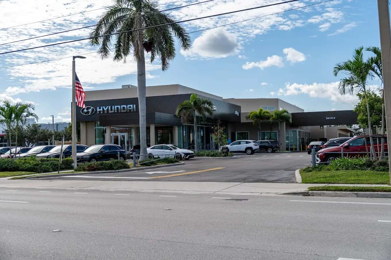 King Hyundai dealership exterior in Deerfield Beach — near Wilton Manors, FL