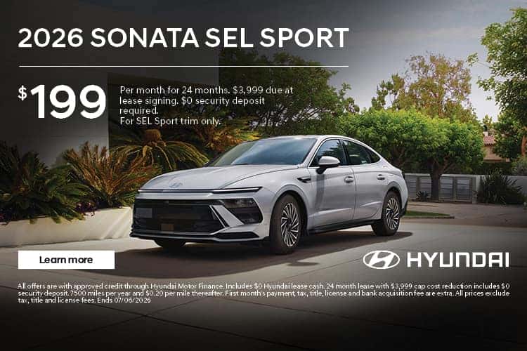 2026 Hyundai Sonata Lease Deal