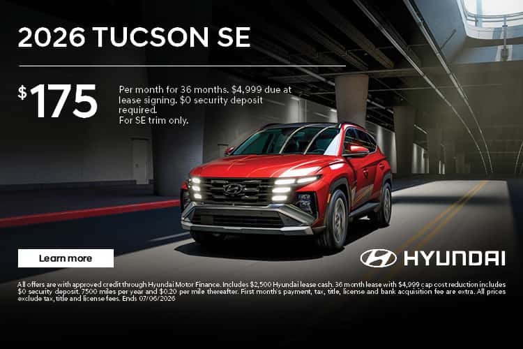 2026 Hyundai Tucson Lease Deal