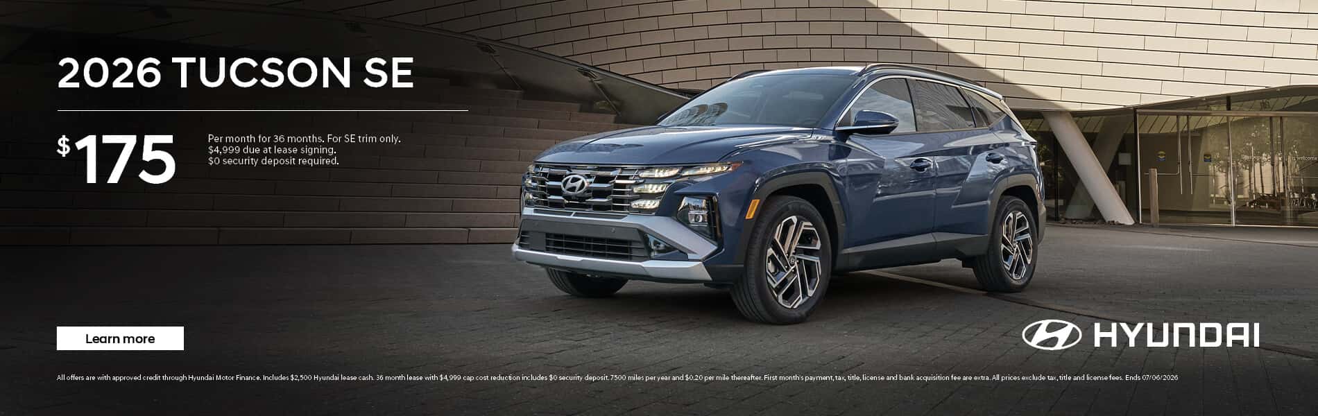 2026 Hyundai Tucson Lease Special at King Hyundai in Deerfield Beach, FL
