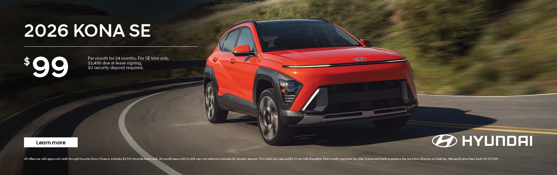 2026 Hyundai Kona Lease Special at King Hyundai in Deerfield Beach, FL