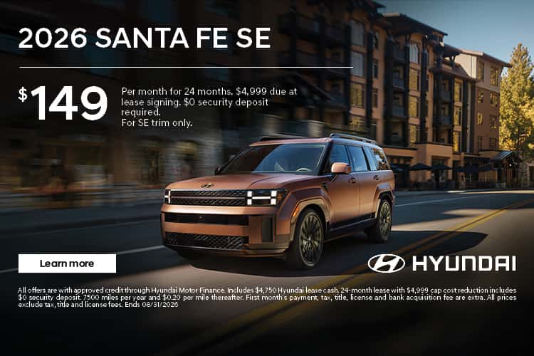 2026 Hyundai Santa Fe Lease Deal