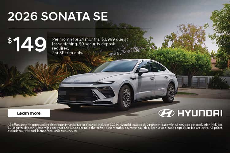 2026 Hyundai Sonata Lease Deal