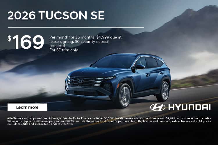 2026 Hyundai Tucson Lease Deal