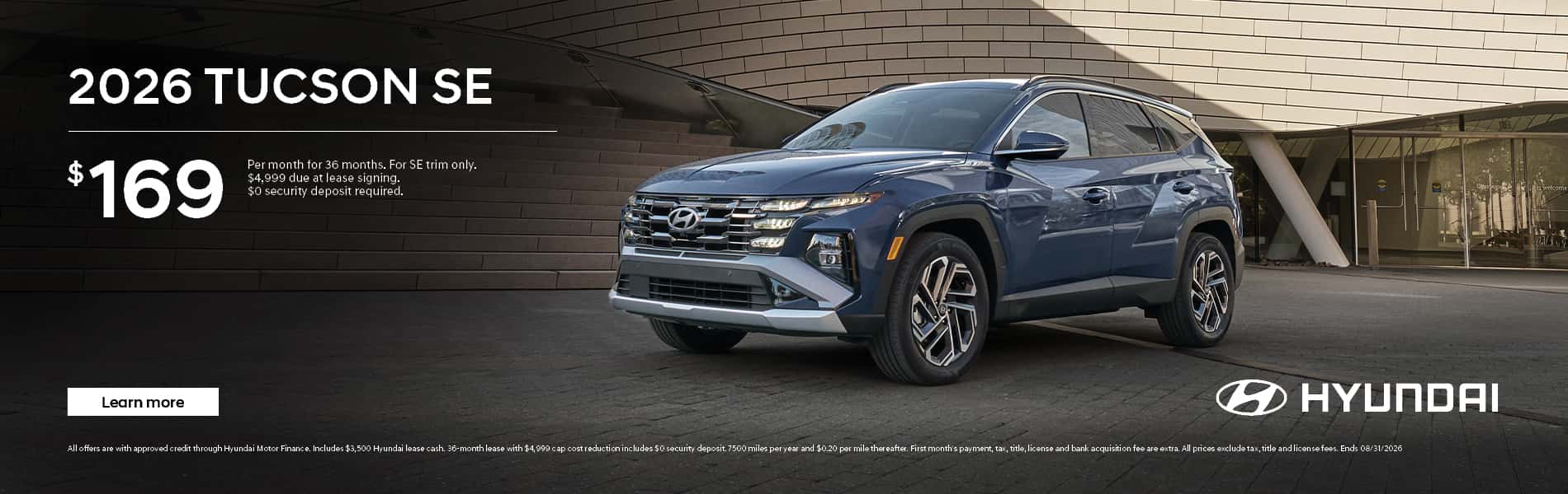 2026 Hyundai Tucson Lease Special at King Hyundai in Deerfield Beach, FL