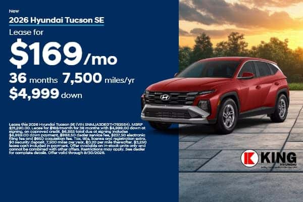 2026 Hyundai Tucson Lease Deal