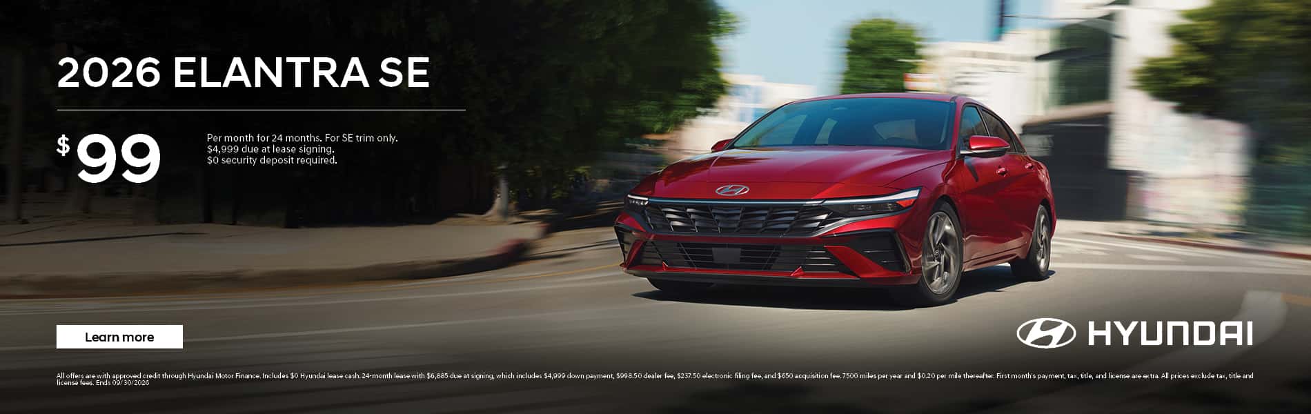 Hyundai Elantra Lease Special at King Hyundai in Deerfield Beach, FL