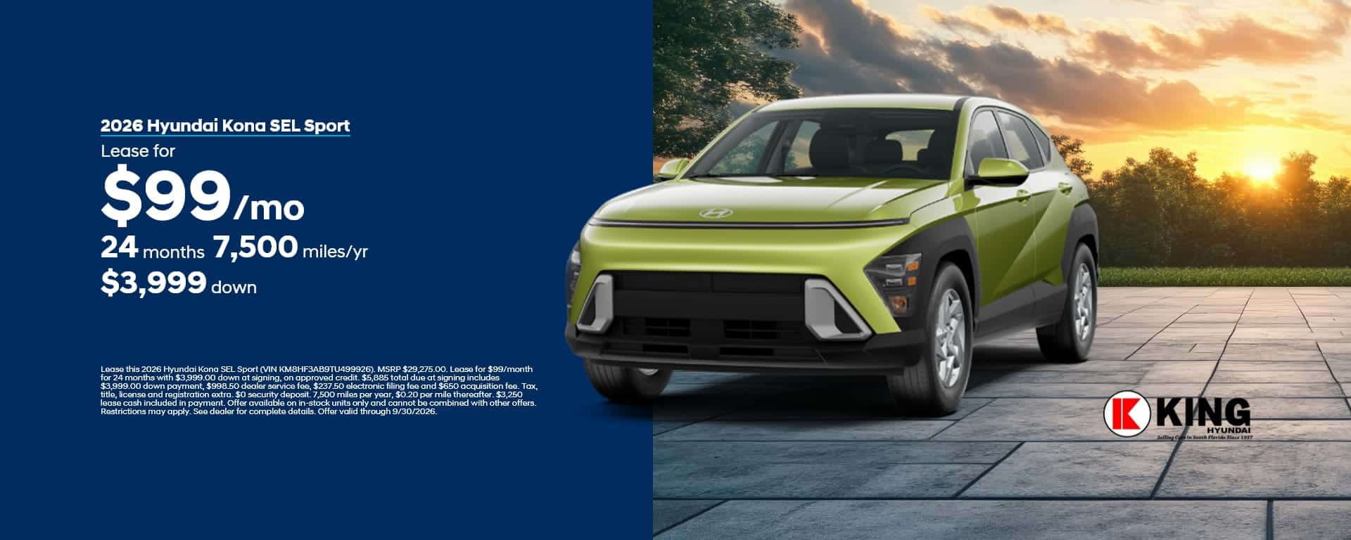 Hyundai Kona Lease Specials in Deerfield Beach, FL