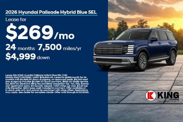 2026 Hyundai Palisade Hybrid Lease Deal