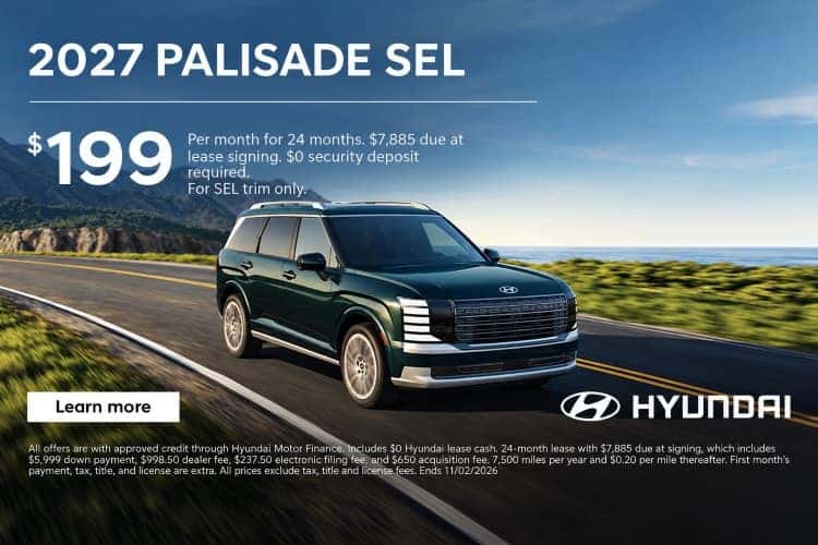 Hyundai Palisade Lease Deal