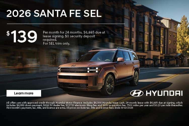 Hyundai Santa Fe Lease Deal