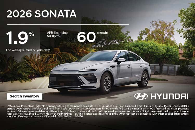 Hyundai Sonata APR Offer