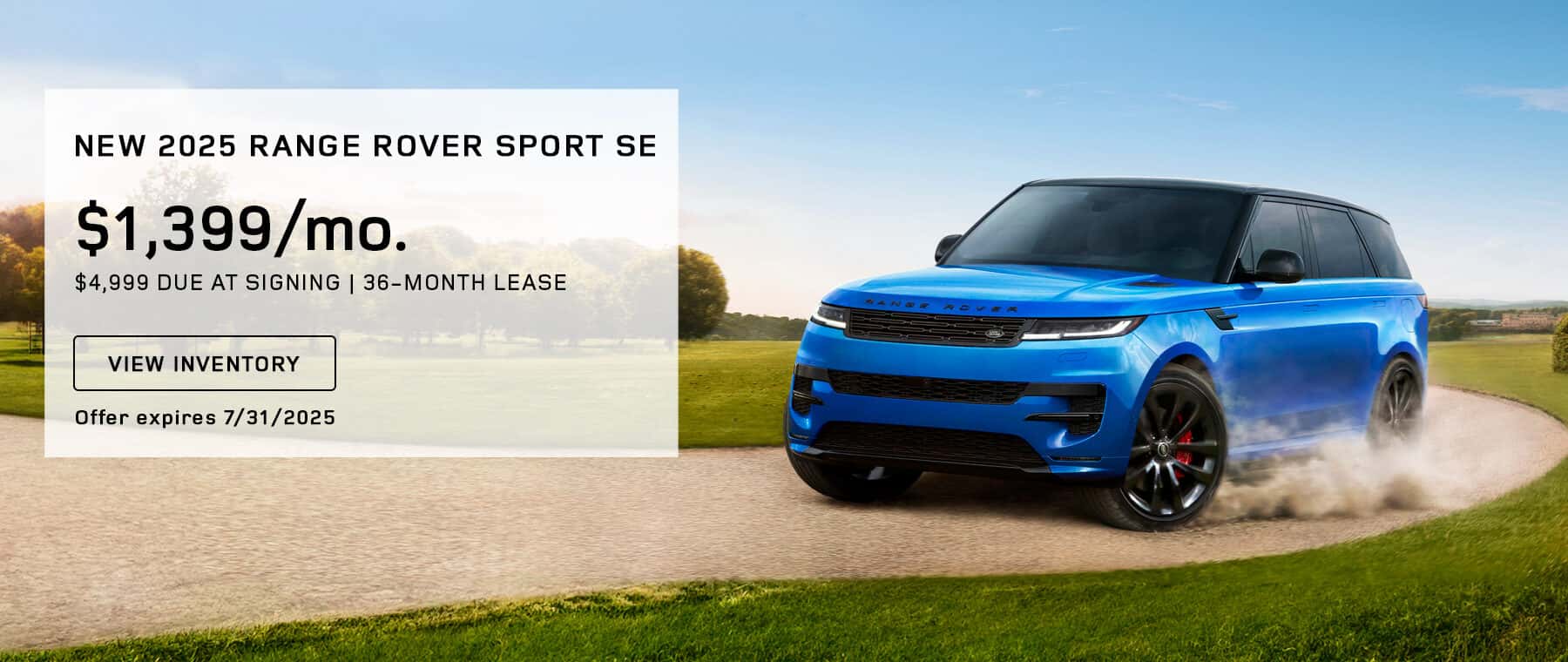 New 2025 Land Rover Range Rover Sport SE with 36-month lease 1399