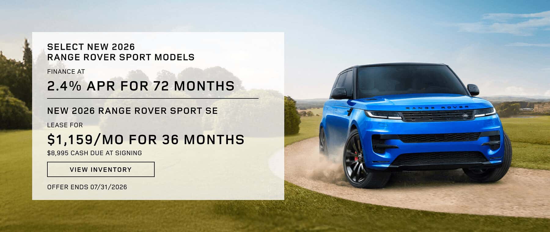 New 2026 Land Rover Range Rover Sport SE