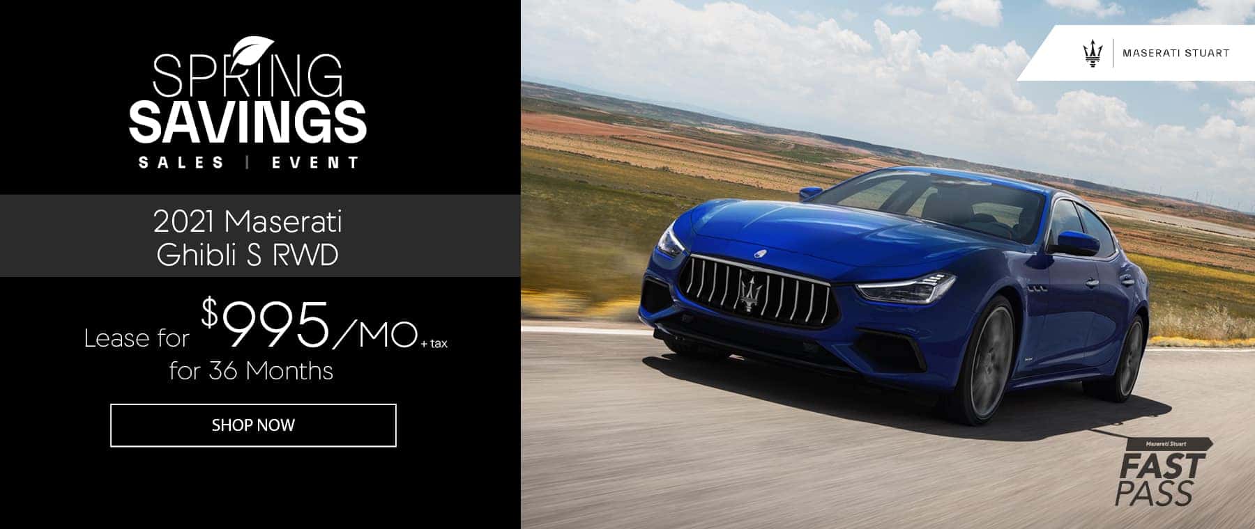 Blue 2021 Maserati Ghibli