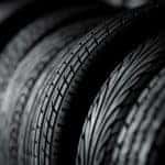 Tires stacked next to eachother
