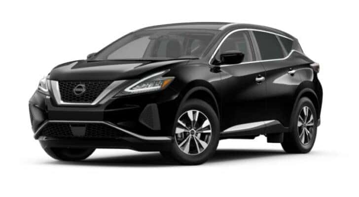A black 2021 Nissan Murano S is angled left.