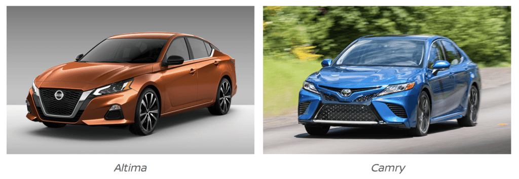 toyota camry vs nissan altima 2021