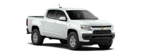 A white 2022 Chevy Colorado LT is angled right.