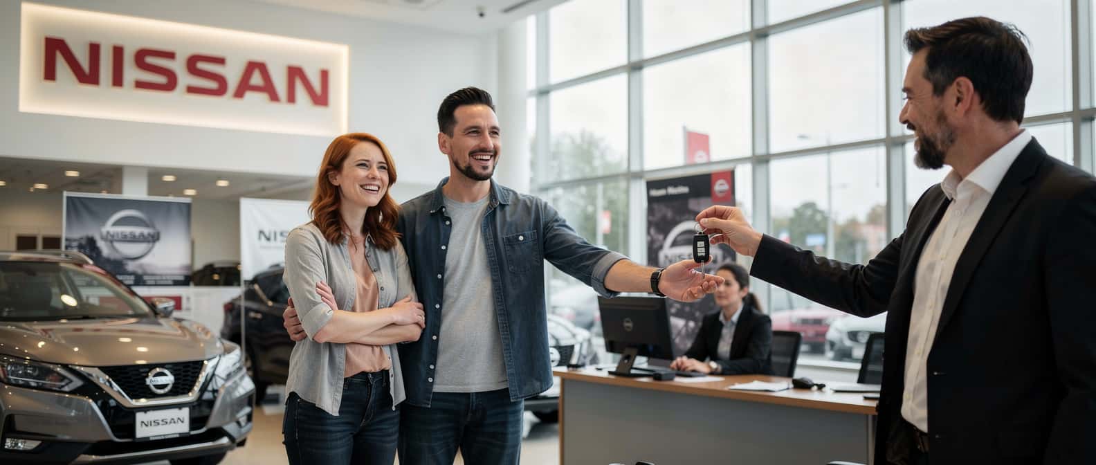 Couple with Bad Credit buying a car at Newton Nissan South