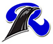 Rockvale Middle School logo features a black and blue R with a bird as part of the R's design