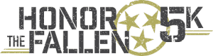 Honor the Fallen logo with black lettering and a green emblem with three stars