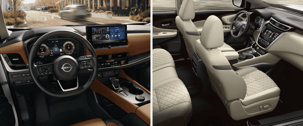 Nissan Rogue vs. Nissan Murano interior