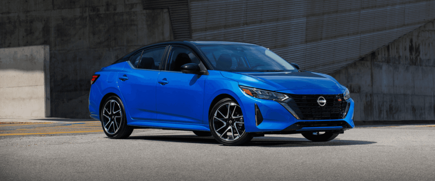 Blue Nissan Sentra